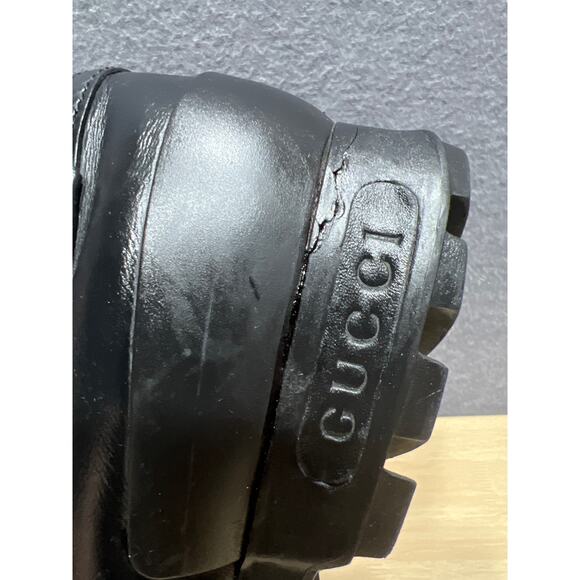 Gucci A/W 2011 Duck Combat Boots GG Guccissima Monogram Leather Men’s Size 8.5G - Picture 14 of 15